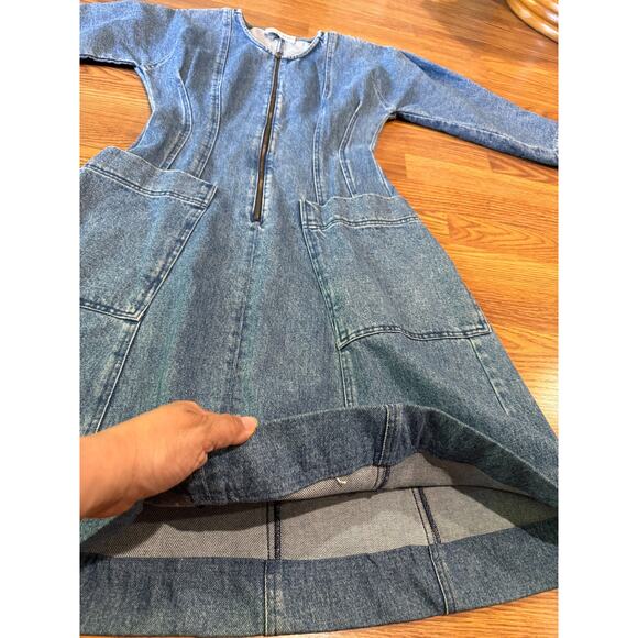 APIECE APART Fernwood Denim A-line Dress size 2 / US XS - Picture 10 of 12